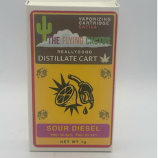 The Flying Cactus Sour Diesel 1g Distillate Cart