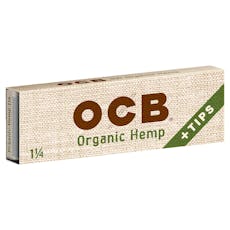 OCB Organic Hemp 1 1/4 Papers + Tips