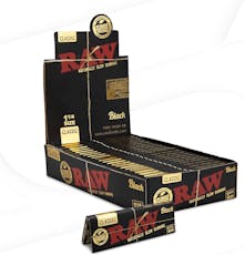 Raw - Classic Black Rolling Papers 1 1/4"