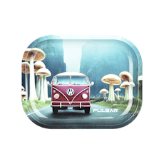 Pulsar Mini Metal Rolling Tray | Camper Van Shroom Trip | 7"x5.5"