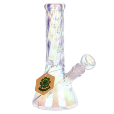SeshGear Positive Twist Glass Beaker Water Bong | 8.5" |