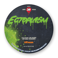 Off Hours | Gummy | 10pk | 100mg | Live Rosin GMO Soda "Sour Ectoplasm"