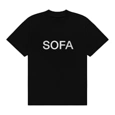SOFACLUB Black “SOFA” T-Shirt