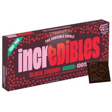 Chocolate | Black Cherry 1:1 Bar | 100mg | 20pk | Incredibles