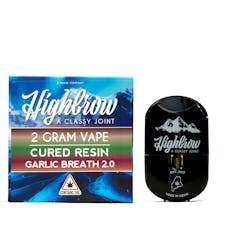 Highbrow | Garlic Breath 2.0 | Cured Resin | 2g Disposable Vape
