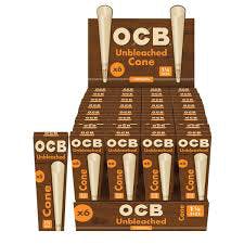 OCB Unbleached Pre-Rolled Cones 1 1/4 6pk