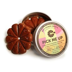 Soft Power Sweets | Pick Me UP Live Rosin + CBD | 2:1 THC:CBD Chocolate Petals | 100mg:50mg