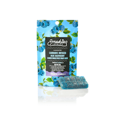 Gummies 100mg Scored - Smokiez - Blue Raspberry Indica