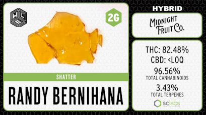 WLE - 2G Randy Bernihana (H) - Shatter Dab 2g