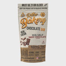 Retro Bakery Sea Salt Dark Chocolate Bar - Regular