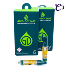 Green Dot | Live Resin Cart | Garlic Banger 1g
