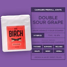Double Sour Grape - 0.35g pre-roll - 5 pack