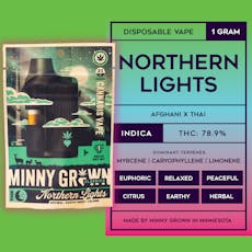 Minny Grown Disposable - Northern Lights 1g