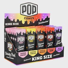 POP Cones Unbleached | King | Assorted Flavors |