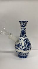 SeshGear | Chinese Vase Ceramic Water Pipe | 5.75"| 14mm F | Bubble Base