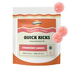Strawberry Banana Gummies 2.5mg ea. - 50mg