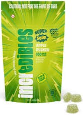 Incredibles Gummy Super Sour Apple Pucker 10mg 10pk