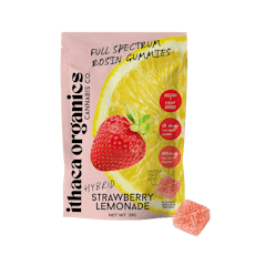 Ithaca Organics | Gummy | 10pk | 100mg | Rosin Strawberry Lemonade