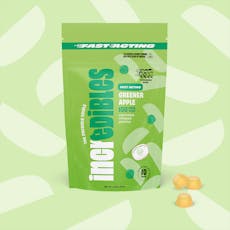 Incredibles 10mg Greener Apple Fast Acting Chews - 100mg