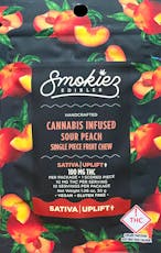 Smokiez | 100mg THC | Single Piece | Fruit Chews - Peach