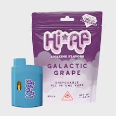 HiAf 1g Galactic Grape Liquid Diamonds Disposable