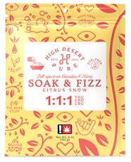 Soak & Fizz 4oz Citrus Snow 1:1:1 (HDP)