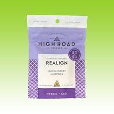 High Road Gummies - Realign - Huckleberry - Hybrid + CBD - 20pk