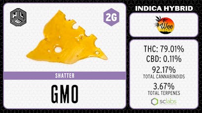 WLE - 2g GMO (I) - Shatter Dab 2g