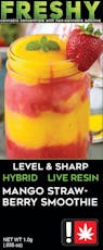 Mango Strawberry Smoothie 510| 1g Live Resin Cartridge| Hybrid| Freshy