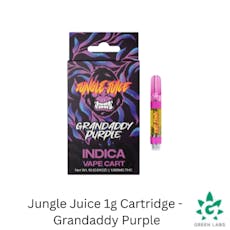 (REC) Jungle Juice 1g Cartridge - Grandaddy Purple (Indica)