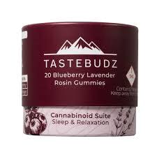 Tastebudz Rosin Gummies | Blueberry Lavender | CBN:CBD:THC