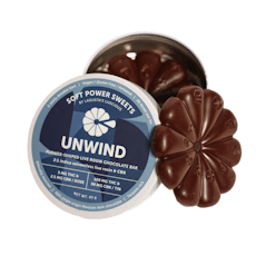 Soft Power Sweets | Unwind Live Rosin + CBN | 2:1 THC Chocolate Petals | 100mg