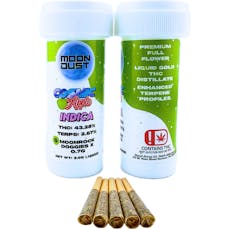 Cosmic Apple 3.5g Moonrock Doggies Infused Prerolls 5pk INDICA