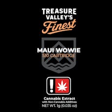 1g MAUI WOWIE Flavored Distillate Vape Cartridge