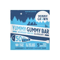 Minny Grown 50mg Gummy Bar : Blueberry