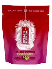 Sour Cherry Gummy 10mg THC + 10mg CBD