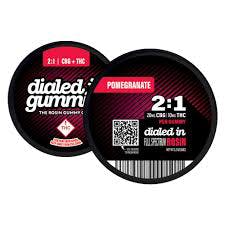 Dialed In | 2:1 CBG: THC Gummies | Pomegranate | 100mg