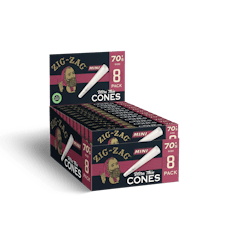 Zig Zag Mini Unbleached Cones - 8pk
