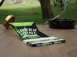 Green Point Rolling Papers (w/ Rolling Tray)