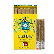 Sunshine Lime x Lychee Fritter x Spiked Pineapple Gud Day Pre Roll 6 Pack