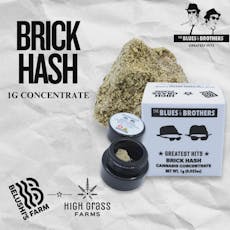 The Blues Brothers - BB - Brick Hash Indica - 1g