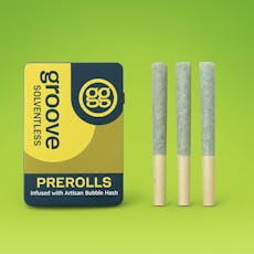 Groove Solventless - Hash Infused Preroll 3pk - OG Kush/Fritter Banger