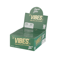 Vibes | Organic Hemp Rolling Papers w/ Tips | King Size