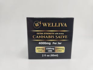 Welliva Extra Strength Salve 500mg THC, 1500mg CBG, 2000mg CBD