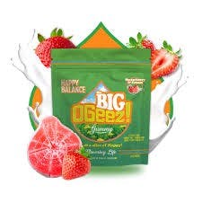 Ogeez! Big Ogeez! Happy Balance Strawberry & Cream 1:1 THC/CBD - 100mg 2 Piece