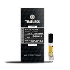 Timeless NOIR Ace Of Spades Live Resin Cartridge 1g INDICA