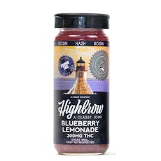 Highbrow | High Dose | Blueberry Lemonade | Hash Rosin Nano Infused | Drink | 12oz