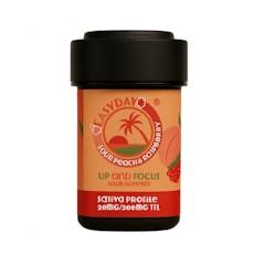 Up & Focus | Sour Peach + Raspberry Chews (Sativa) 20mg THC x 10ct