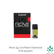 (REC) Rove - 1g Live Resin Diamond Pod - Strawberry Cough
