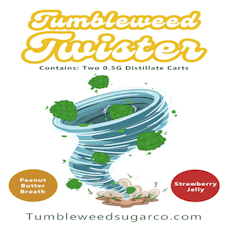 Tumbleweed Twister - Peanut Butter Breath & Strawberry Jelly - Distillate Cart (2pc.) - .5g